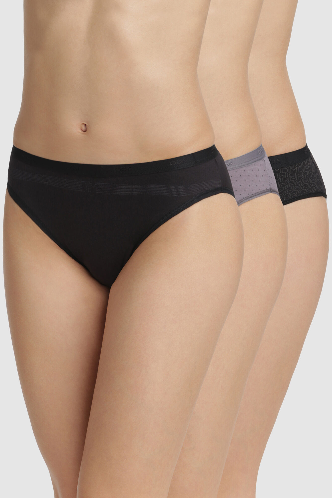DIM Pack 3 cuecas Pockets Coton