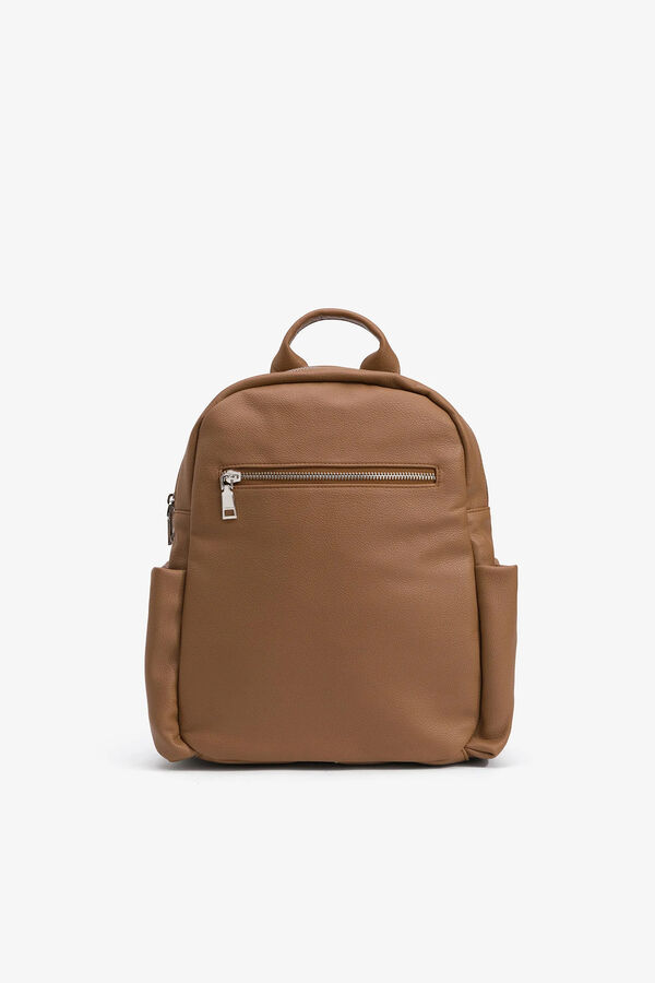 Vilanova Mochila com Al&ccedil;a de Tecido cru