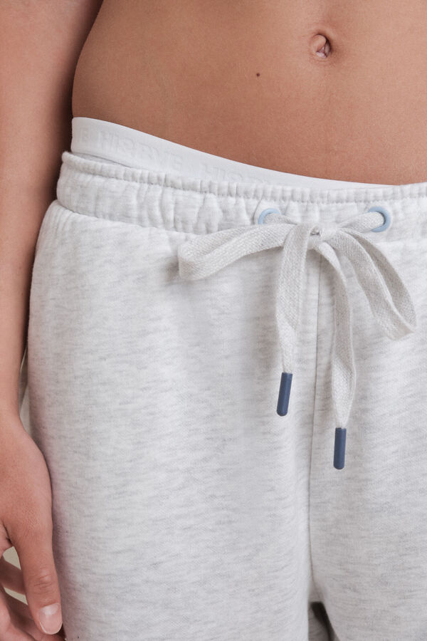 HI&BYE 3 darabos klasszikus női alsók kék, szürke és világoskék színben kék