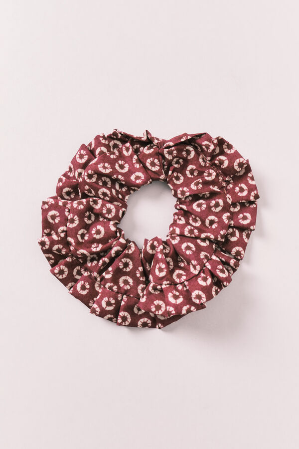 Women'secret Bordo gumica za kosu sa cvetnim printom Print