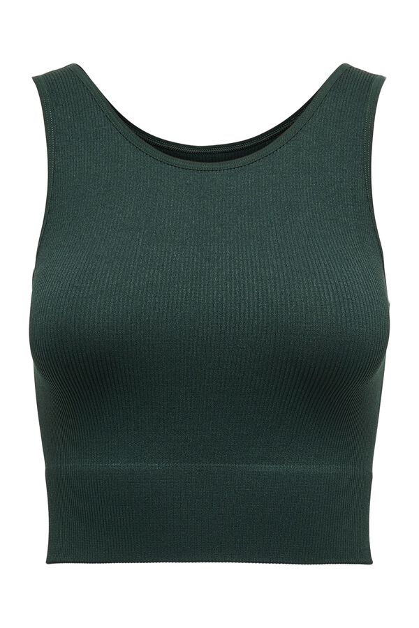 Only Play Seamless crop top bleu