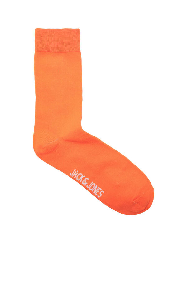 Jack & Jones Pack de 5 meias altas print logo preto