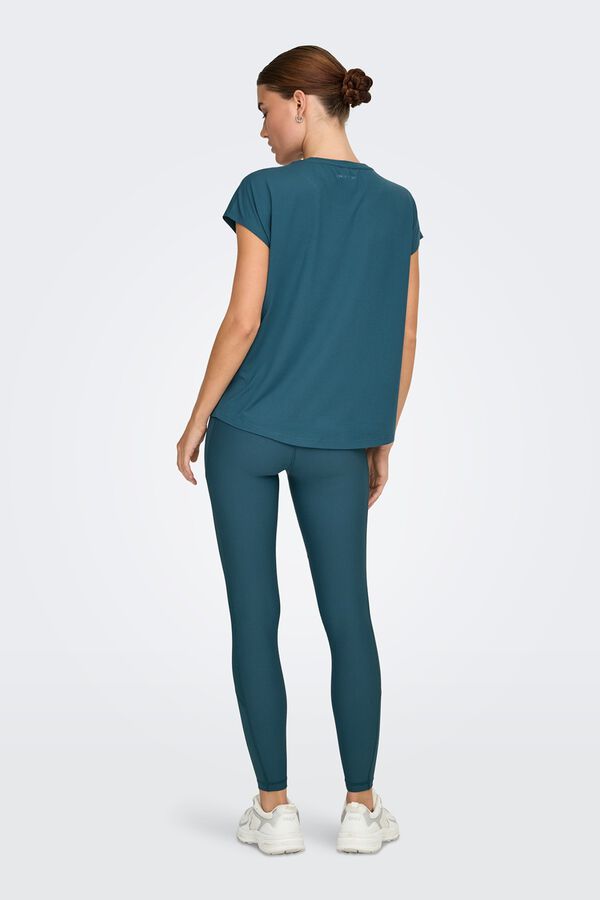 Only Play Camiseta manga corta deportiva azul