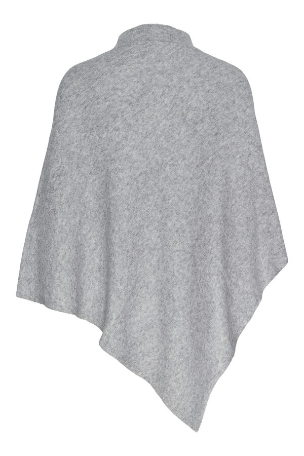 Pieces Poncho con cuello gris