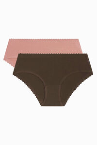 DIM Pack de 2 bragas midi sin costuras