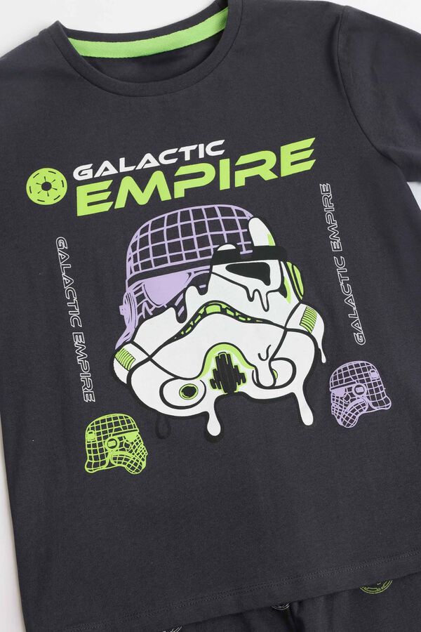 Admas Pijama curto neon Star Wars imp&eacute;rio cinzento