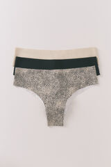 Women'secret Paket od 3 tamnokaki brazilske gaće Kaki