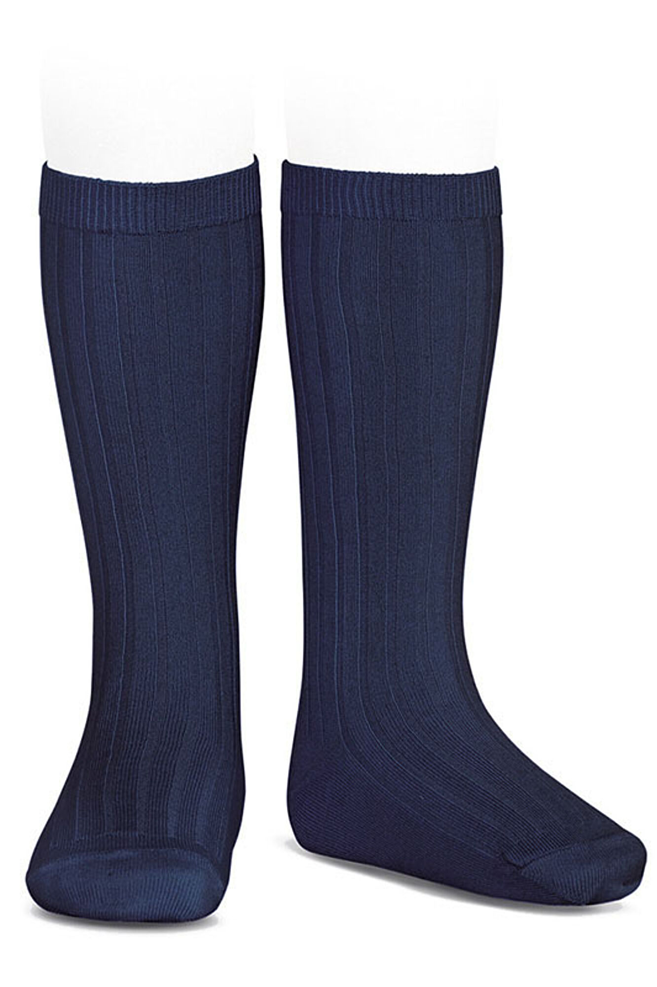 Condor Meias altas b&aacute;sicas caneladas