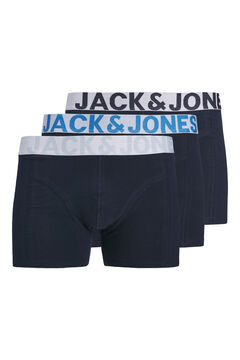 Jack & Jones Pack 3 boxers em algod&atilde;o