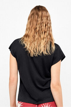 Gisela T-shirt cava em cetim