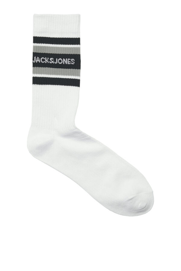 Jack & Jones Pack 3 calcetines blanco