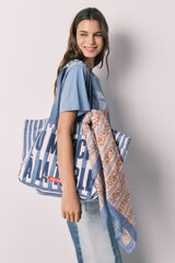 Women'secret Multicoloured striped print scarf beige