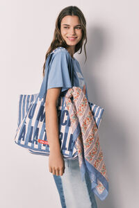 Women'secret Len&ccedil;o estampado de riscas multicolor