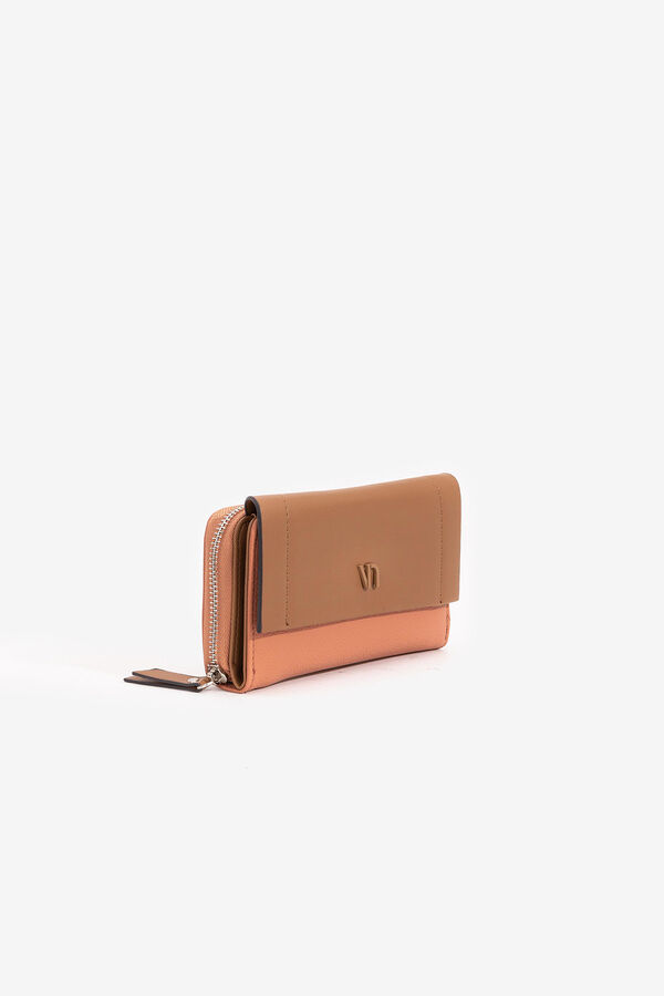 Vilanova Monedero mediano con solapa beige