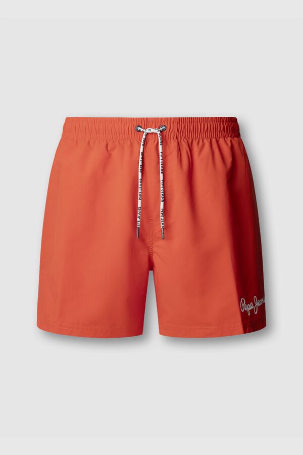 Pepe Jeans Ba&ntilde;ador regular cord&oacute;n color s&oacute;lido rojo