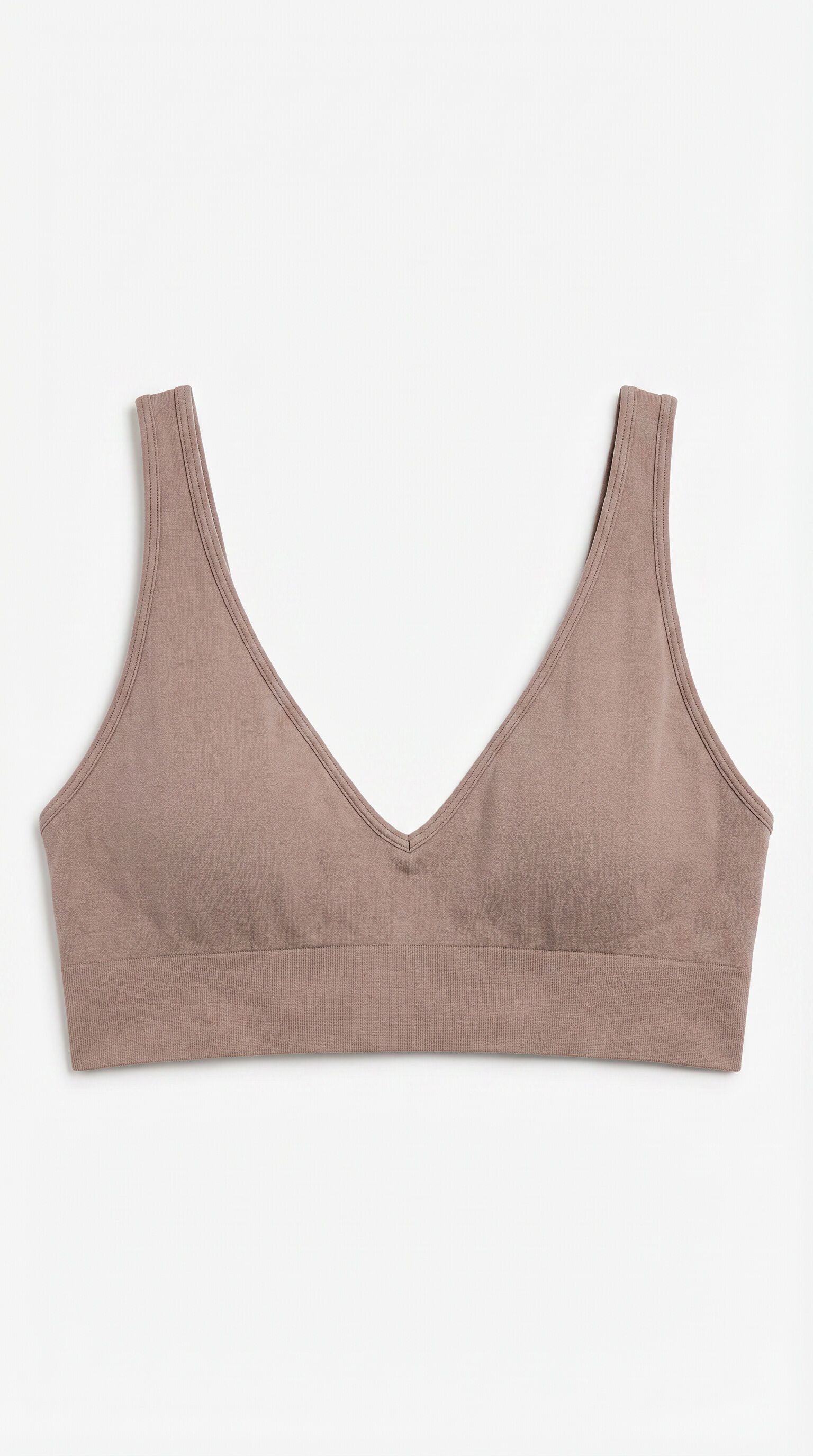 Women'secret Braon trouglasti top bez &scaron;avova NATURAL