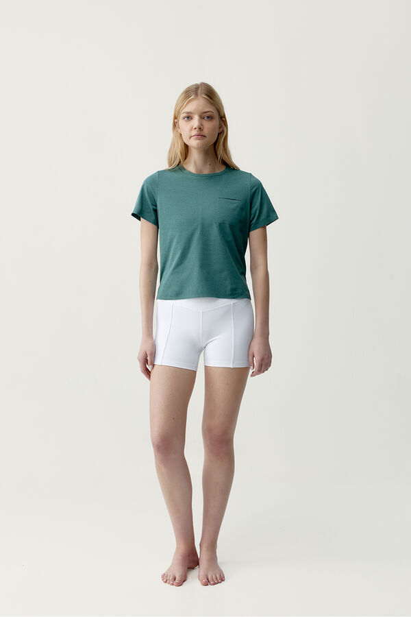 Born Living Yoga Green sports T-shirt Rosella beige