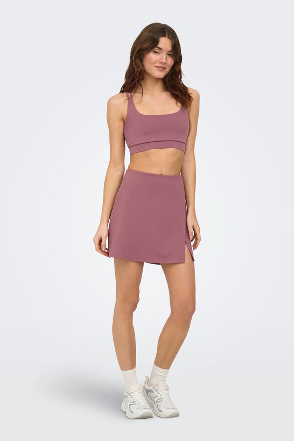 Only Play Soutien desportivo detalhe em mesh rosa