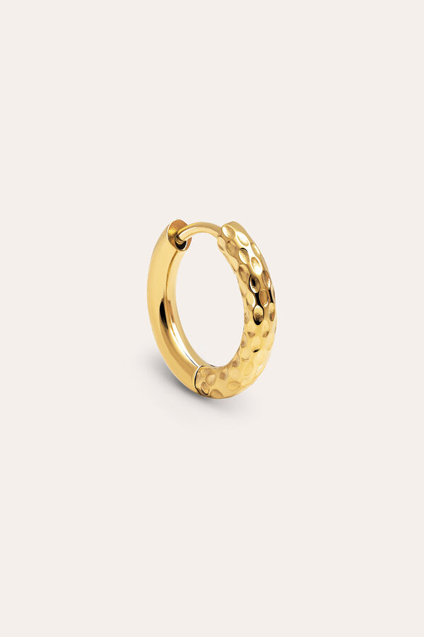 Singularu Pendiente Suelto Aro River S Acero Ba&ntilde;o Oro amarillo