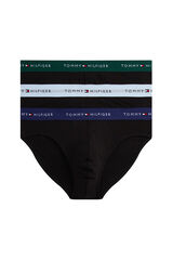 Tommy Jeans Pack de 3 Slip Algod&oacute;n negro