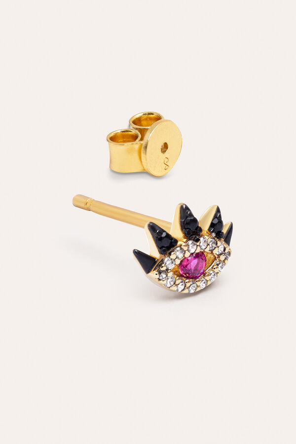 Singularu Pendiente Suelto Eye Colors Ba&ntilde;o Oro amarillo