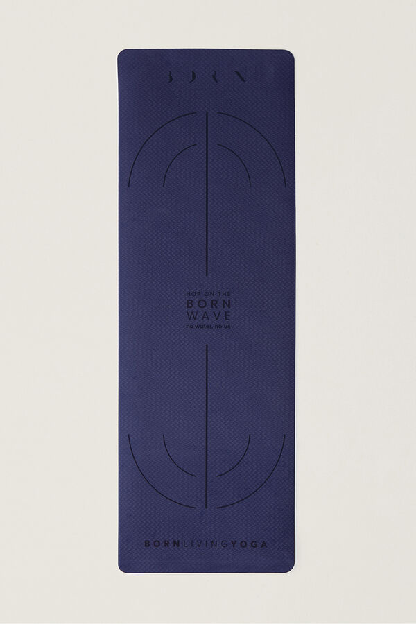 Born Living Yoga Mat Wave 6mm Next Blue k&eacute;k
