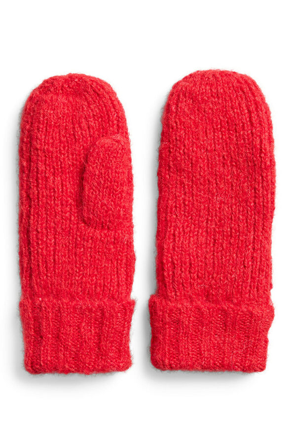 Pieces Manoplas de punto rojo