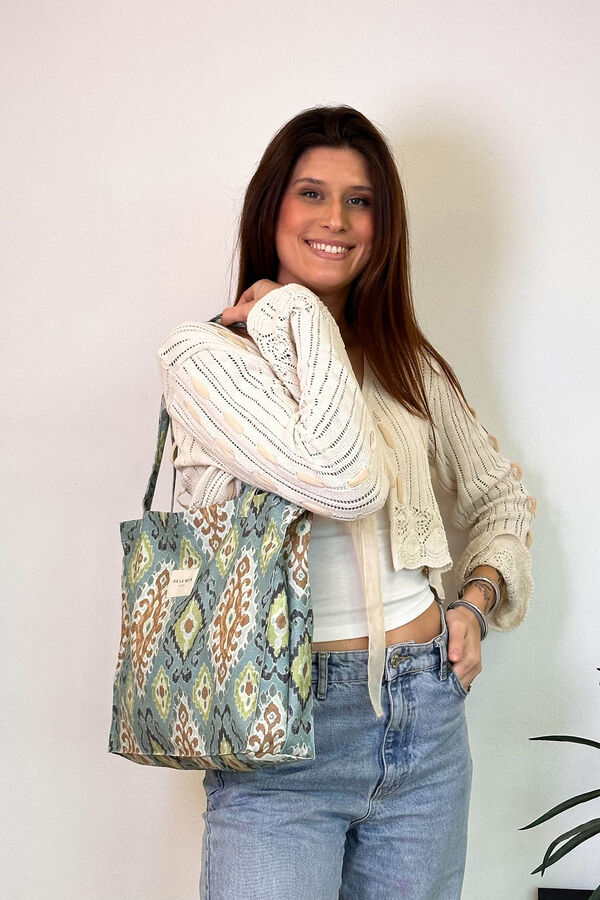 De La Mur Bolsa rectangular Taki estampado