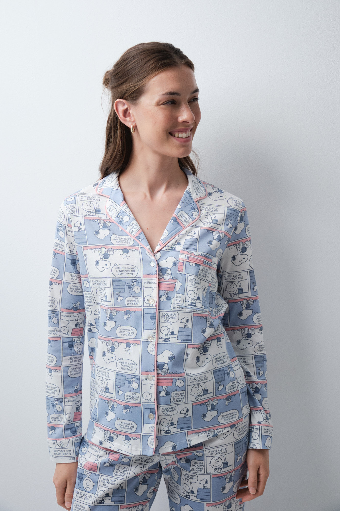 Women'secret Duga pidžama ko&scaron;ulja Snoopy strip