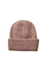 Pieces Fine jersey-knit hat pink