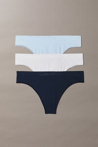 Calvin Klein Pack 3 tangas microfibra logo