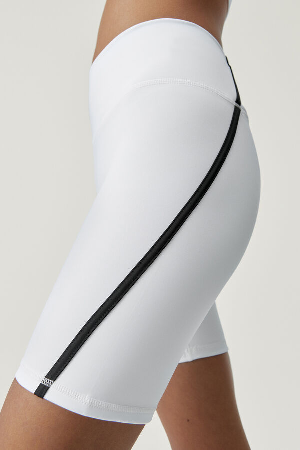 Womensecret Daira White/Black shorts blanc