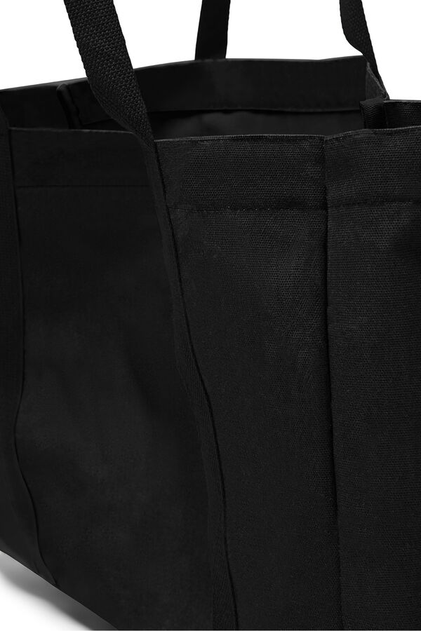 Only plain black tote bag black