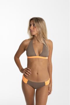 Cotton Sail Top de bikini halter bicolor