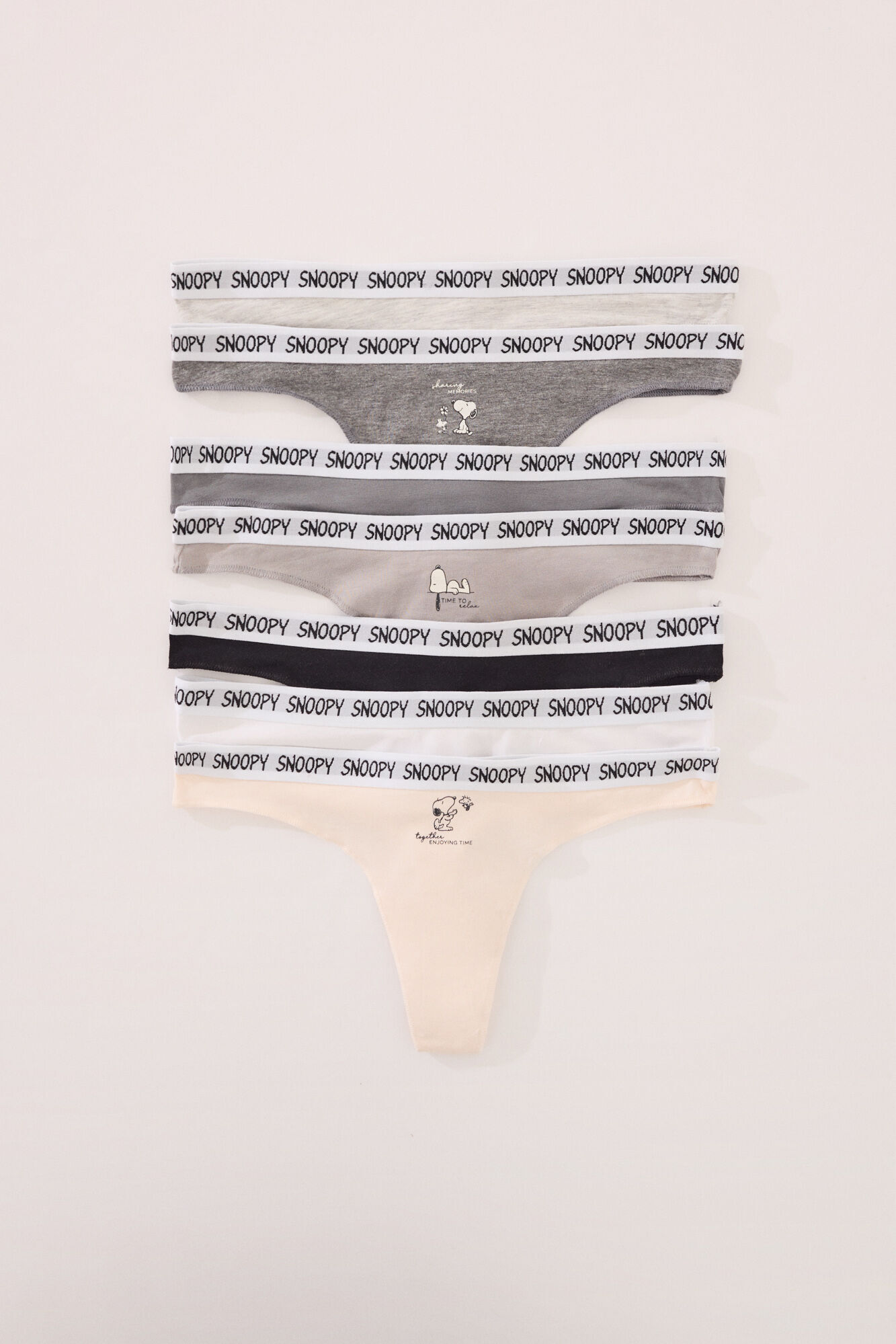 Women'secret Pakovanje od 7 raznobojni pamučnih japanki sa Snupijem