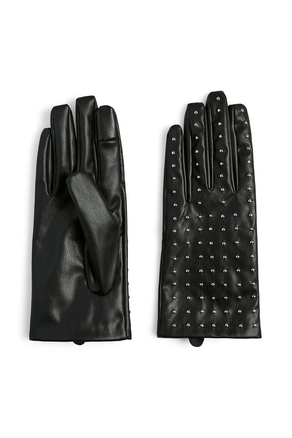 Pieces Guantes Polipiel negro