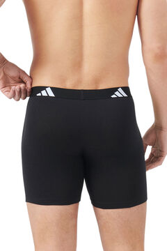 Adidas Pacote com 3 boxers longos de algod&atilde;o Active Flex