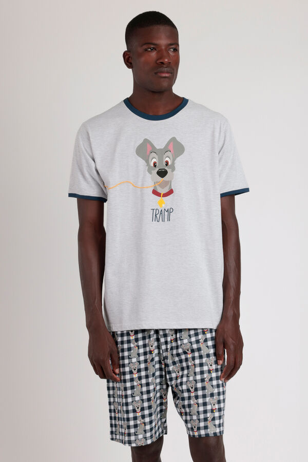 Admas Pijama corto La Dama y el Vagabundo Disney azul