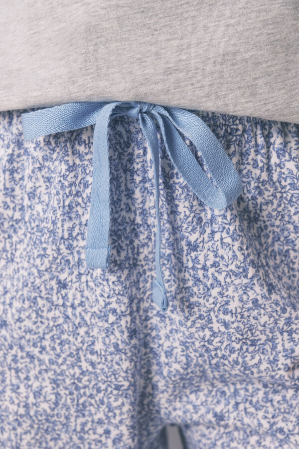 Women'secret Miki siva pamučna kapri pidžama  Siva