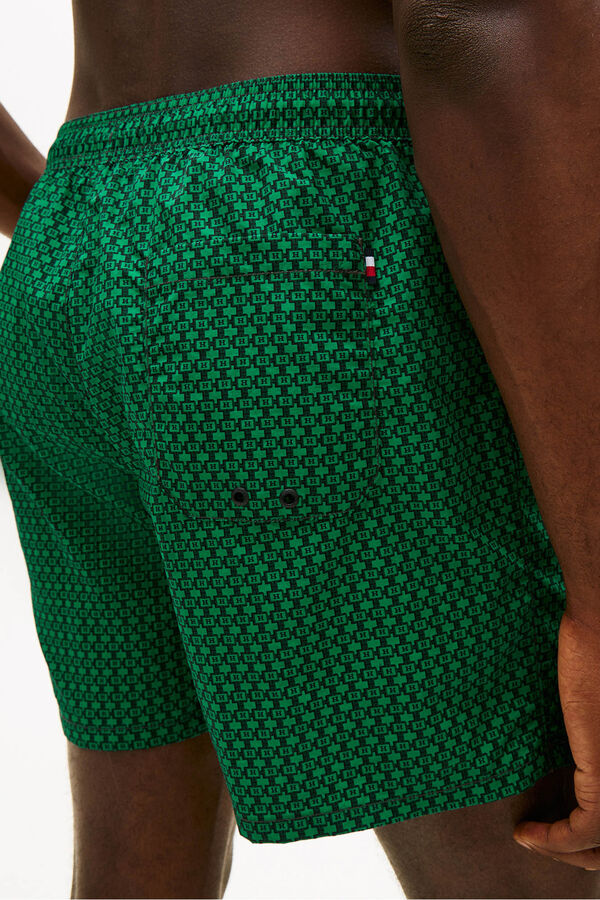 Tommy Hilfiger Ba&ntilde;ador hombre estampado banderas turquesa