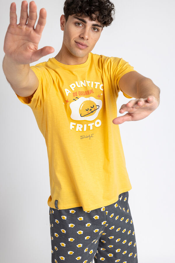 Mr. Wonderful Pijama curto masculino frito Mr Wonderful estampado