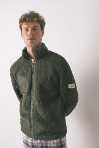 Women'secret Muški kratki kućni ogrtač od imitacije zelene ovčije kože marke Hotvils