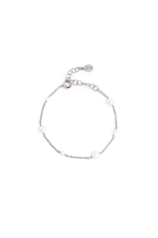 Singularu Pulsera Pearl & Pearls Plata gris