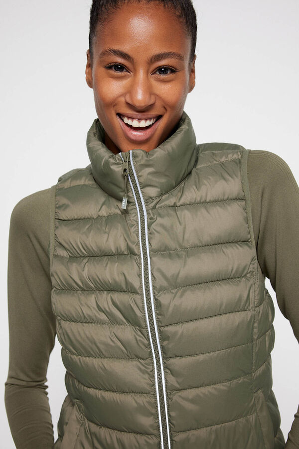 Only Play Chaleco acolchado verde