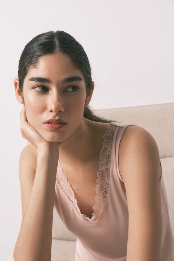 Women'secret Roze pletena vrlo mekana majica Roze