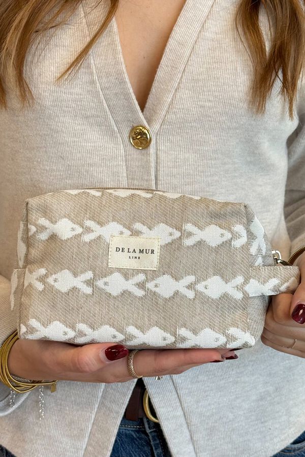 De La Mur Neceser Mediano Pesc beige