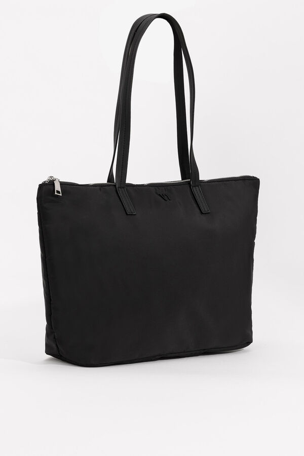 Vilanova Bolso shopper de nylon negro