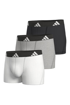 Adidas Pacote com 3 boxers de algod&atilde;o Active Flex 