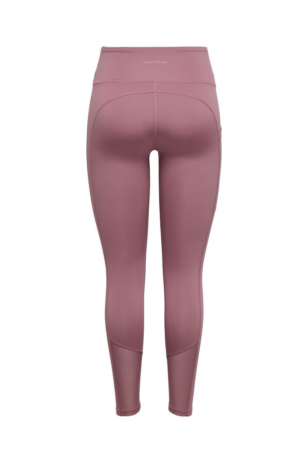 Only Play Legging con detalle Mesh fucsia