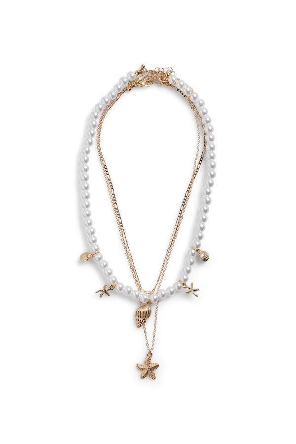 Pieces Paket od 3 ogrlice Žuta